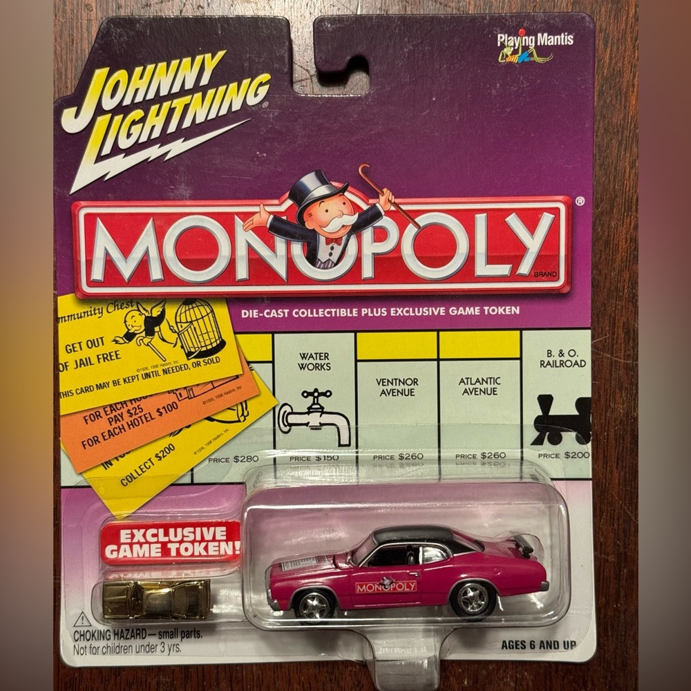 Johnny Lightning Monopoly Die-Cast Car - Purple
